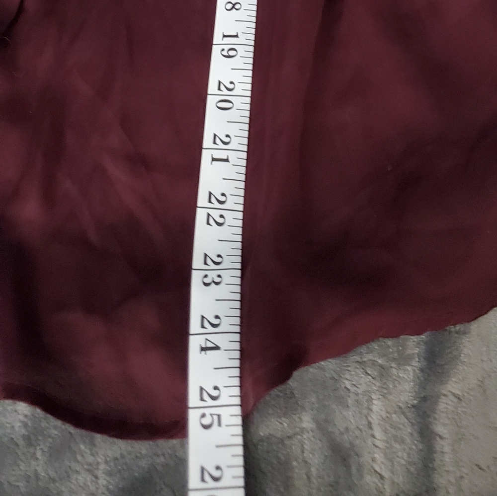 Converse purple/burgundy ruffled shirt